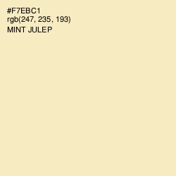 #F7EBC1 - Mint Julep Color Image